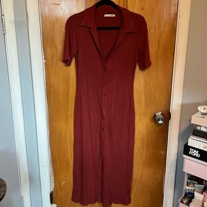 Reformation Ribbed Dress